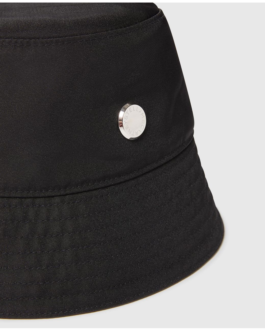 Stella McCartney Black Logo Bucket Hat