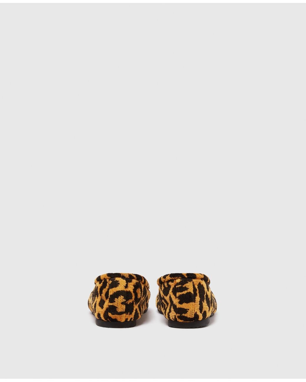 Stella McCartney White Ryder Leopard Ballet Flats