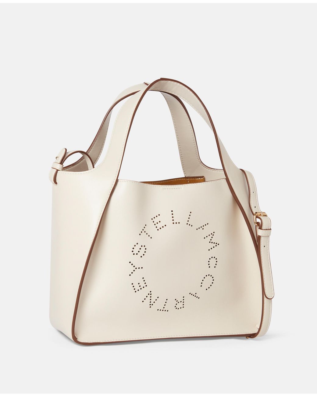 Stella McCartney Natural Logo Crossbody Tote Bag