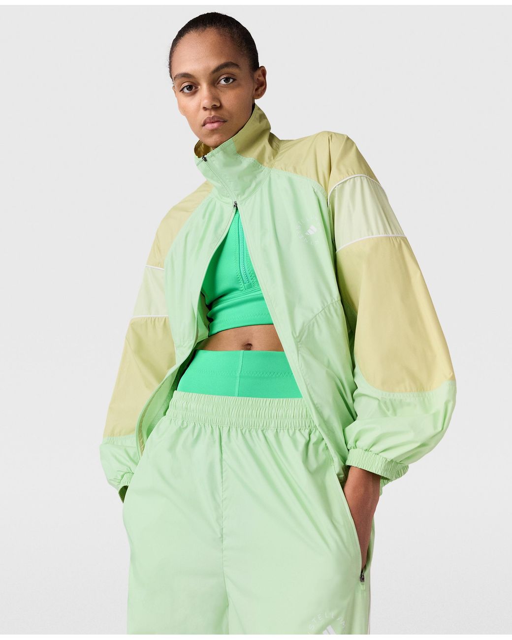 Stella McCartney Green Truelife Woven Track Jacket