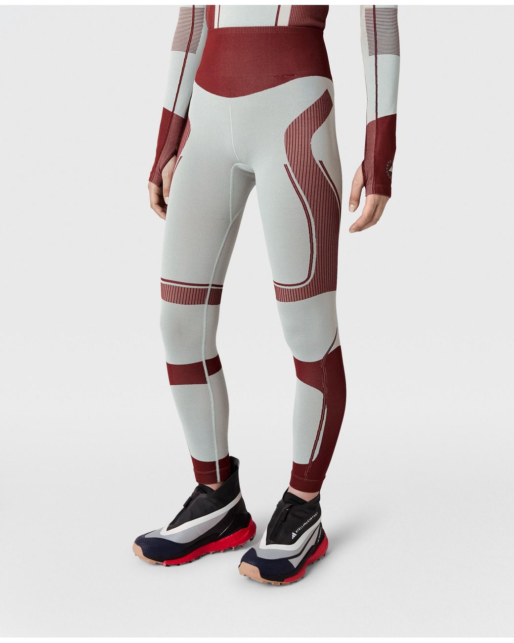 Stella McCartney Red Truenature Seamless Leggings