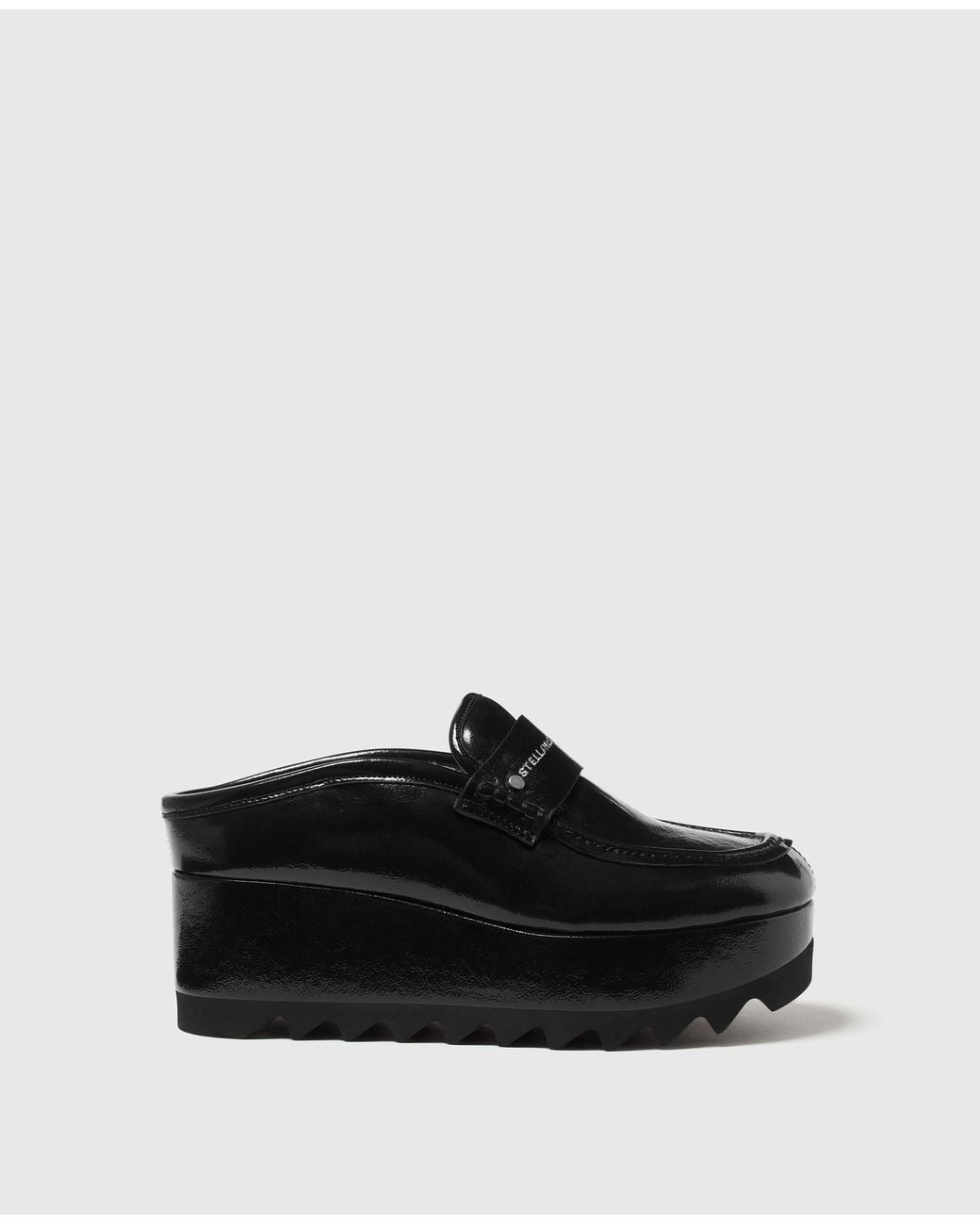Stella McCartney Black Sneakelyse Plush-Lined Clog