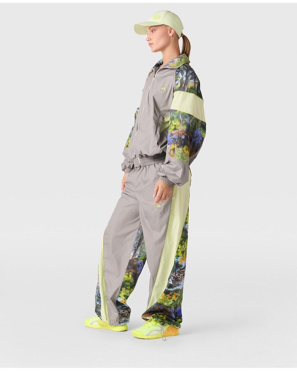 Stella McCartney Gray Truelife Woven Track Jacket
