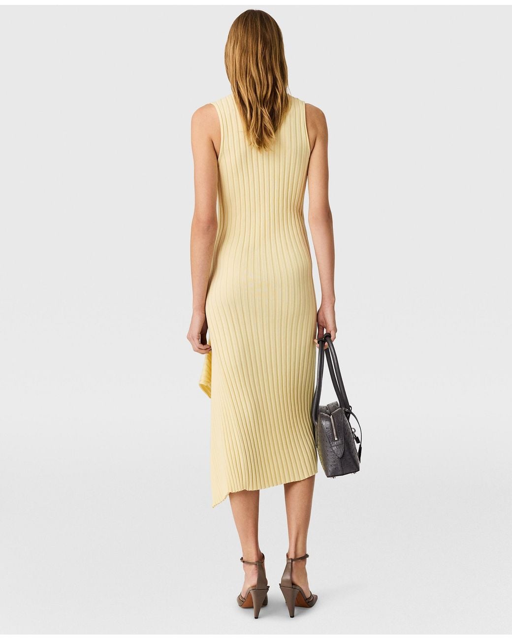 Stella McCartney Metallic Cotton Ribbed Dress