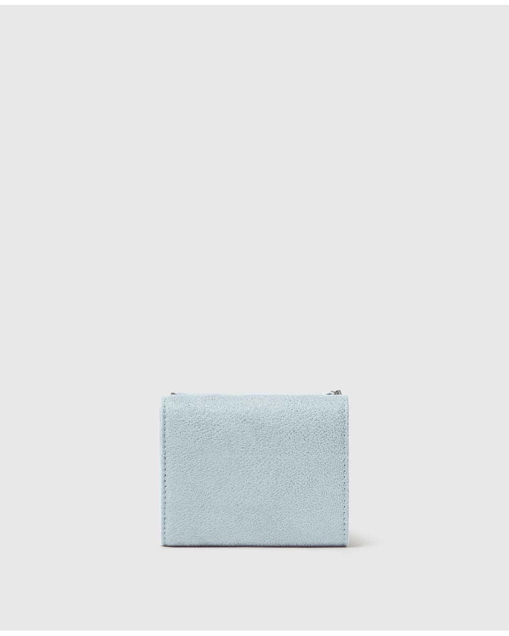Stella McCartney Blue Falabella Trifold Wallet With Chain