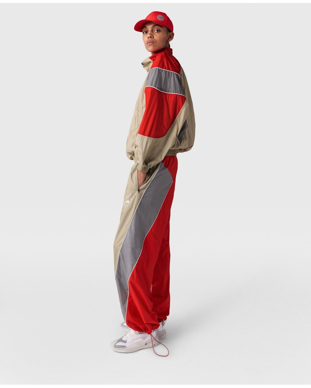 Stella McCartney Red Truelife Woven Track Jacket
