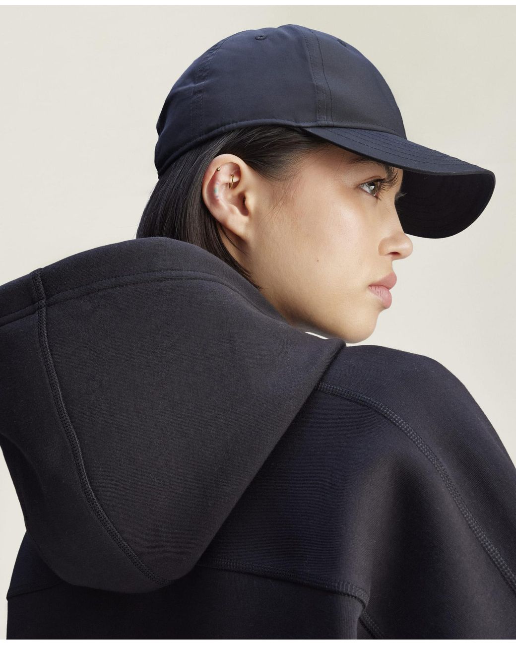 Stella McCartney Black Truelife Cropped Zip Hoodie