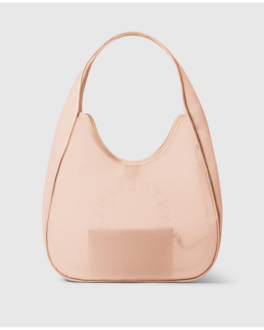 Stella McCartney Pink Logo Mesh Large Hobo Bag