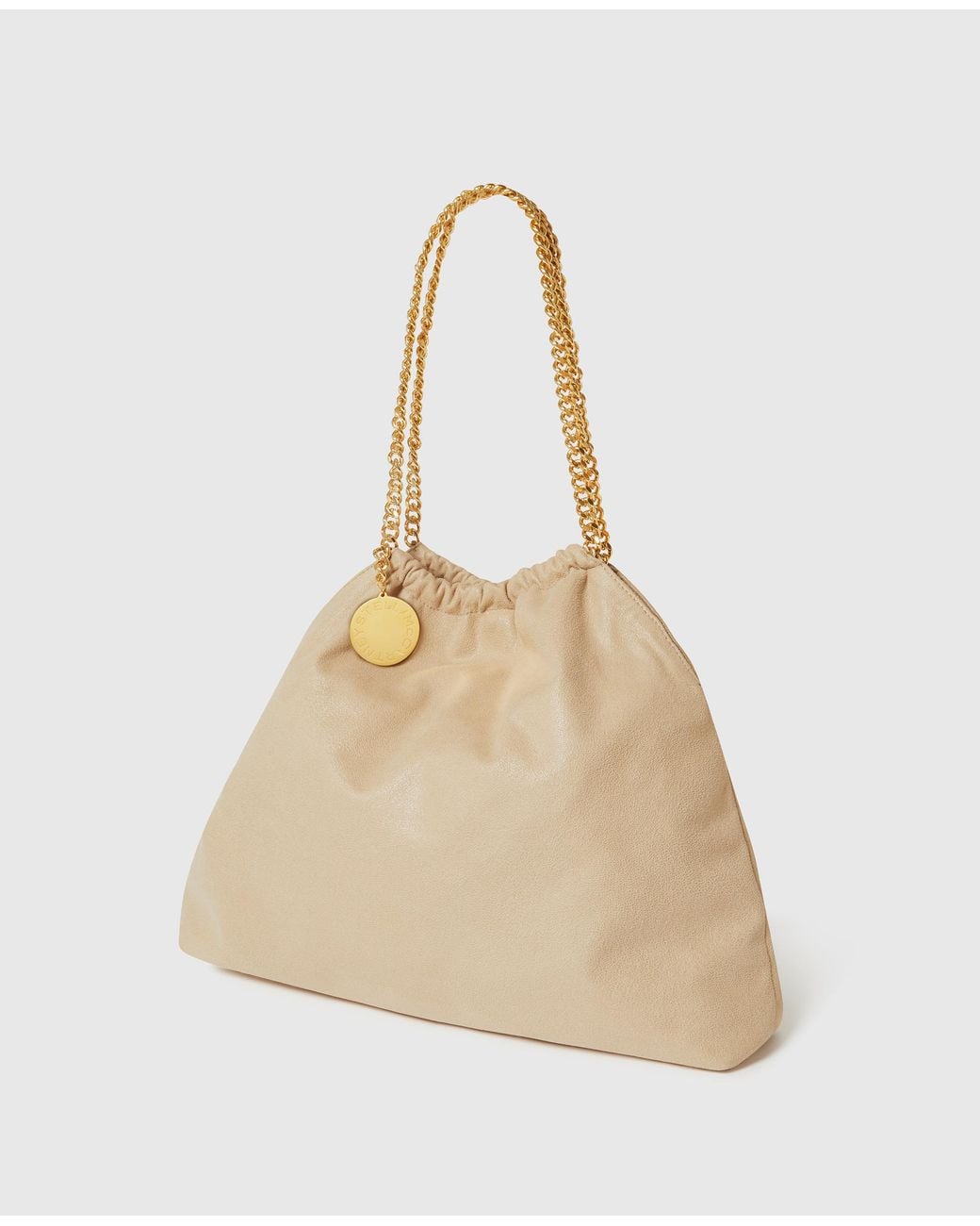 Stella McCartney Natural Falabella Drawstring Shoulder Bag