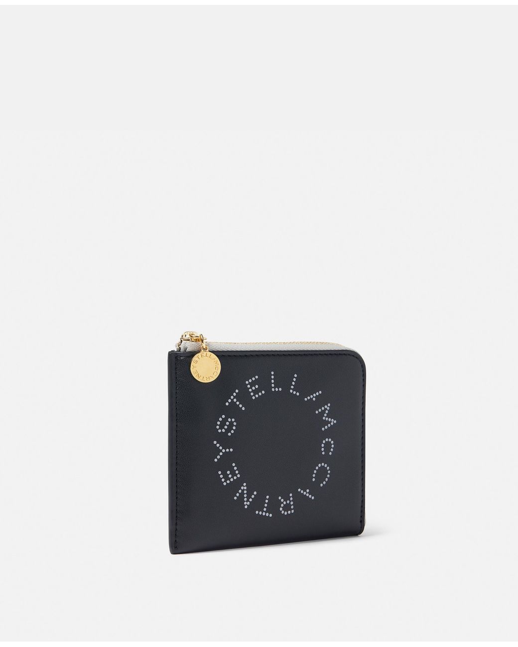 Stella McCartney Black Two-tone Cardholder With Logo