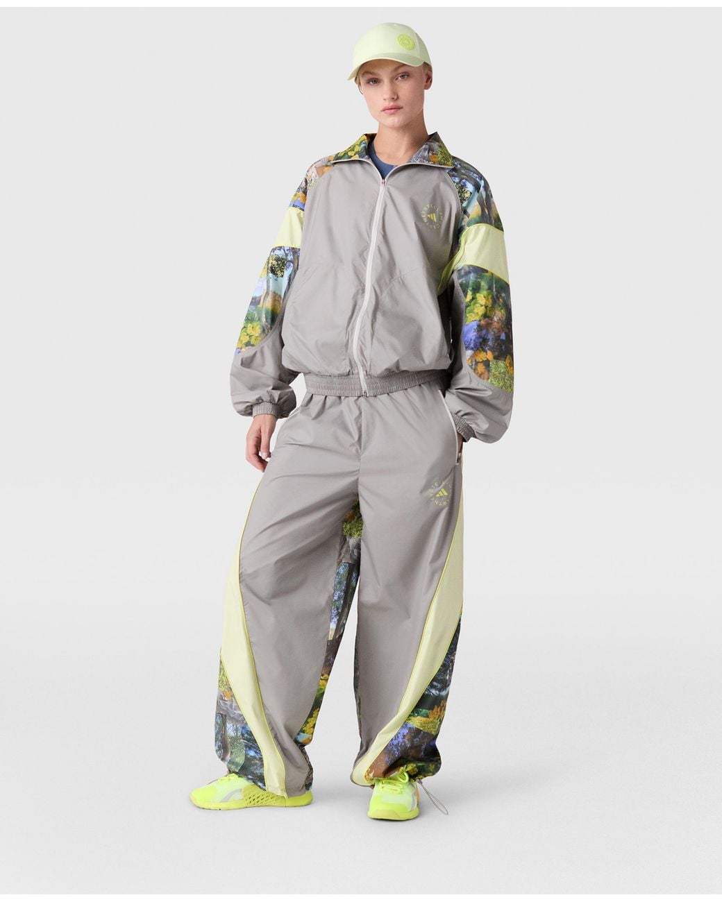 Stella McCartney Gray Truelife Woven Track Jacket