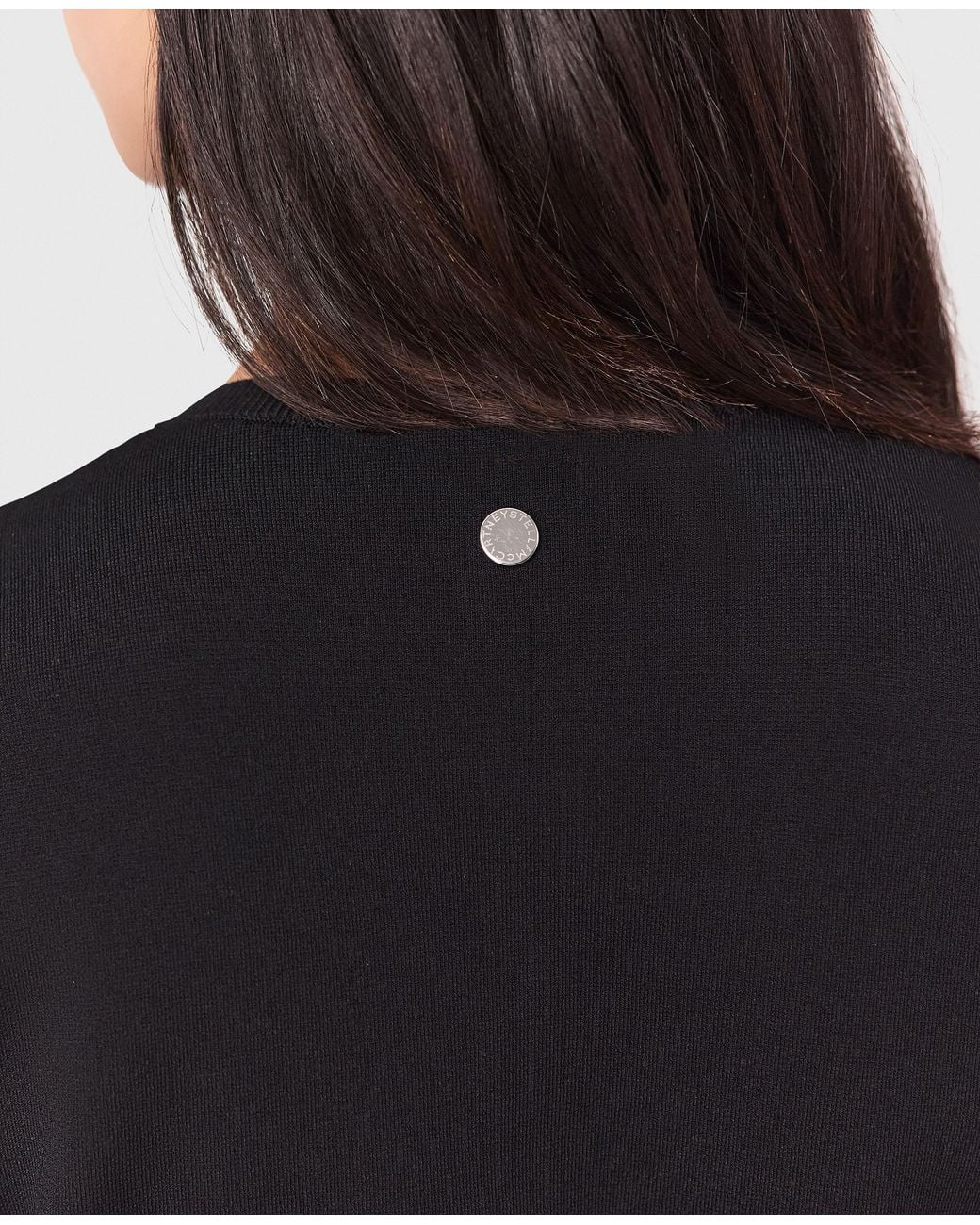 Stella McCartney Black Compact Knit Bell-sleeve Cardigan