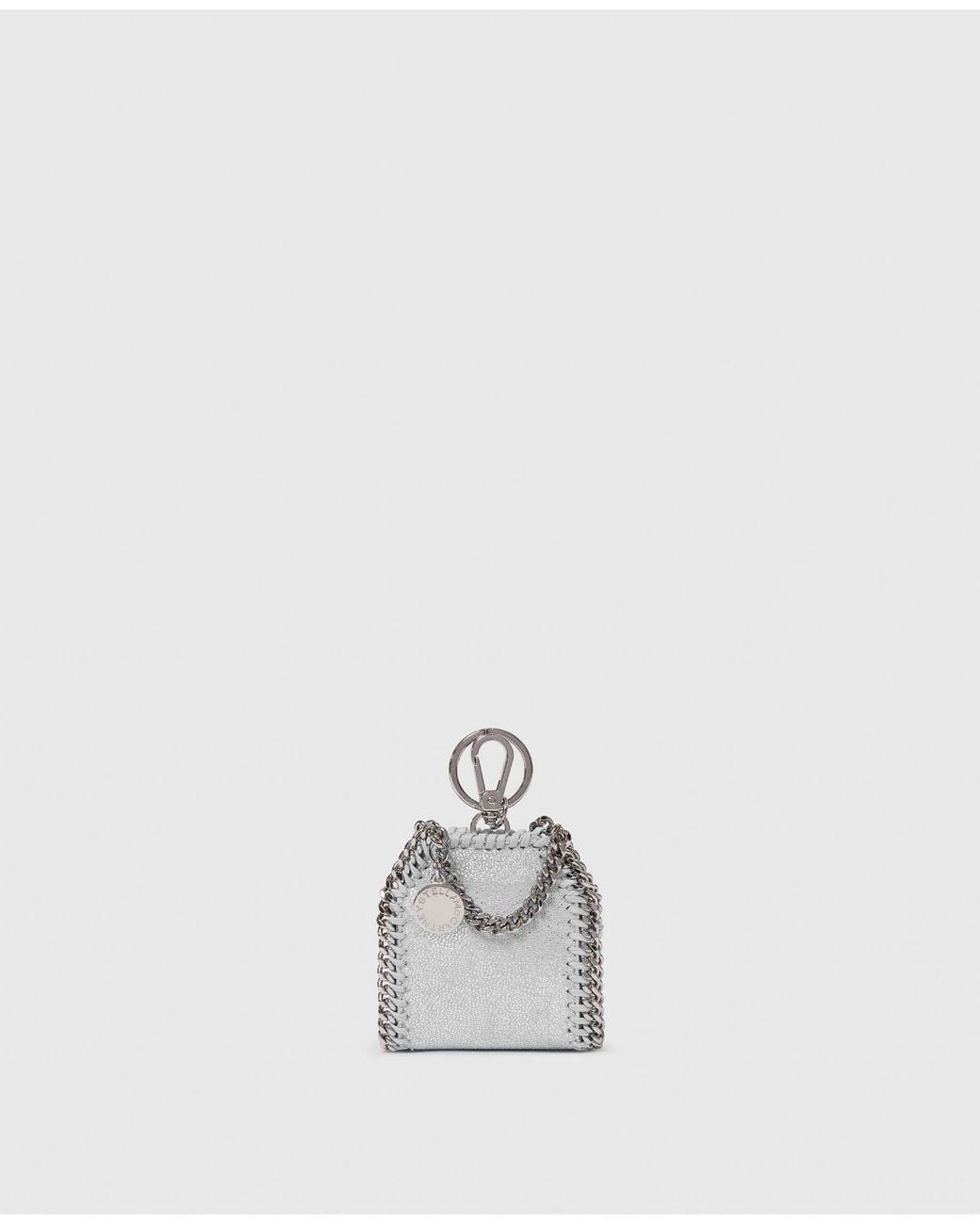 Stella McCartney White Falabella Airpods Case Keyring