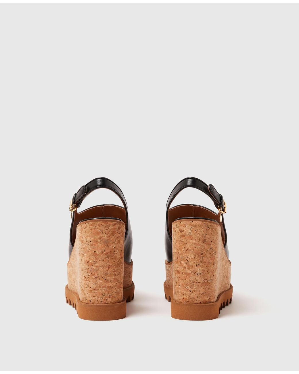 Stella McCartney Natural Sneak-Elyse Slingback Sandals