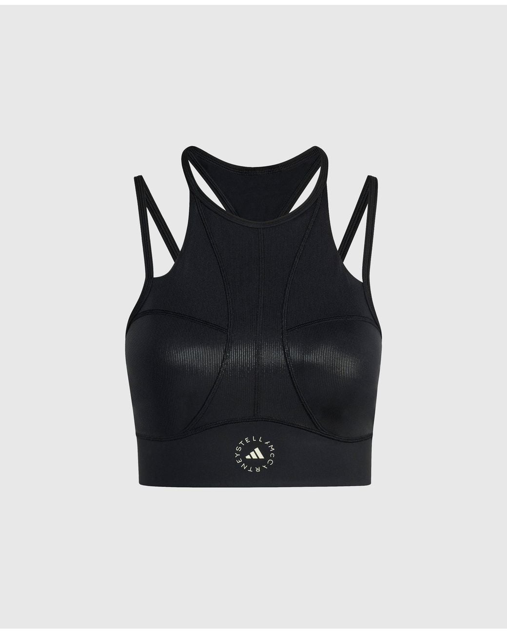 Stella McCartney Black Truepurpose Training Micro Dot Bra