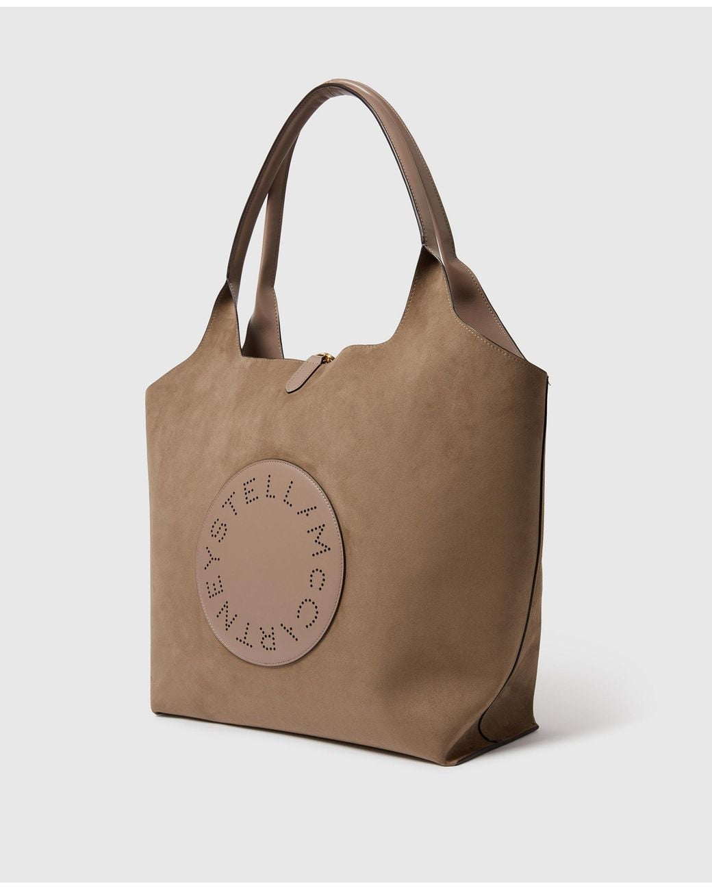 Stella McCartney Brown Logo Reversible Tote Bag