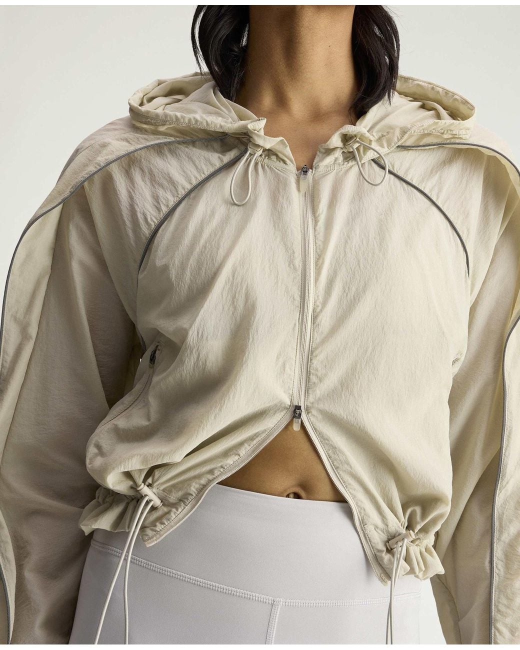 Stella McCartney Natural Truepace Hooded Running Jacket