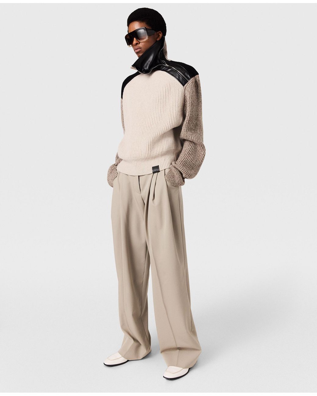 Stella McCartney Natural Block Panelled Knit Jumper