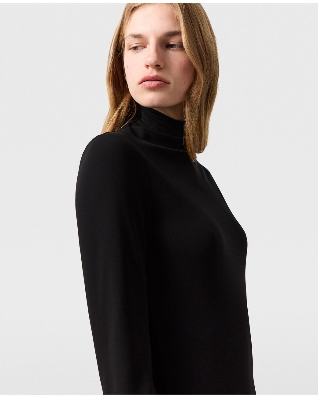 Stella McCartney Black Asymmetric Cape Midi Dress