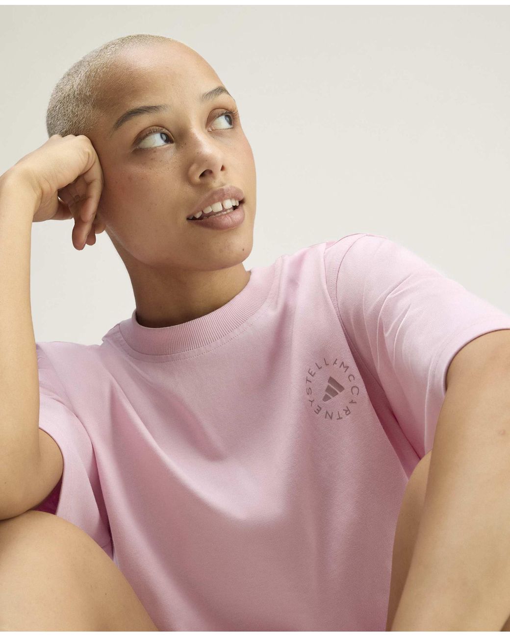 Stella McCartney Pink Adidas By Sportswear Loose Tee