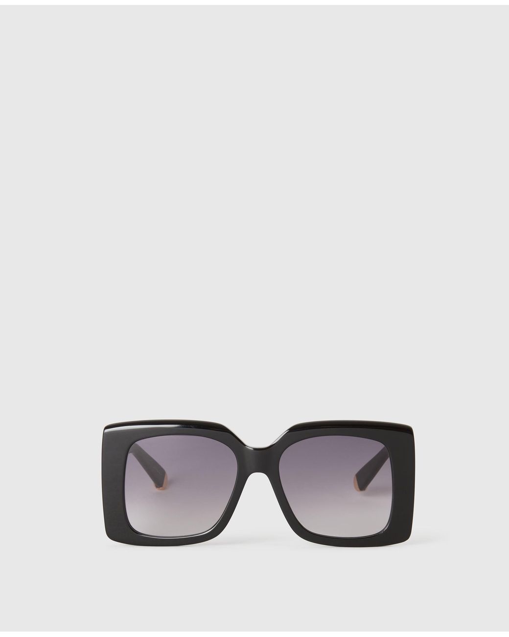Stella McCartney Gray Oversized Square Gradient Sunglasses, One Size