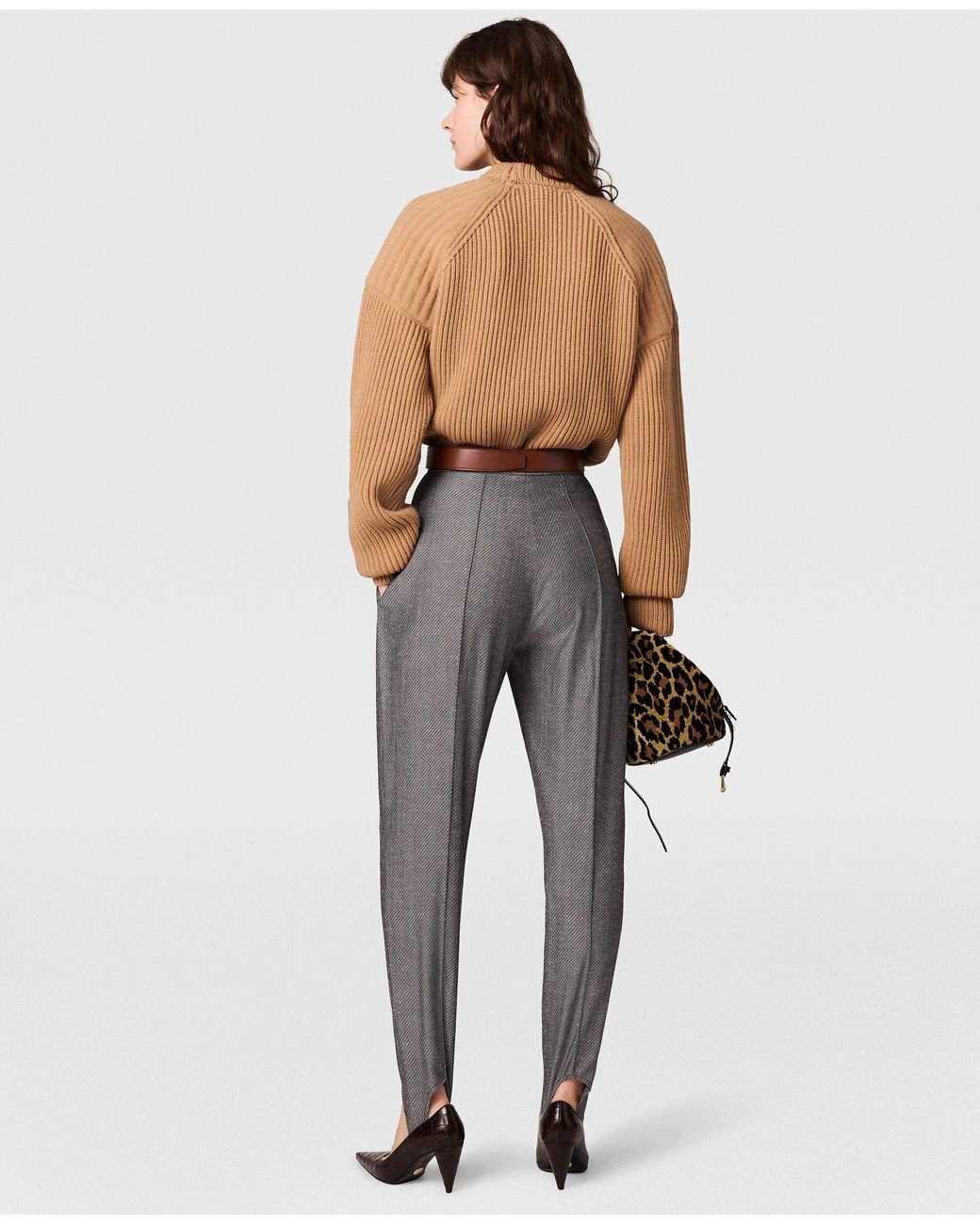 Stella McCartney Natural Crewneck Spiber Knit Sweater