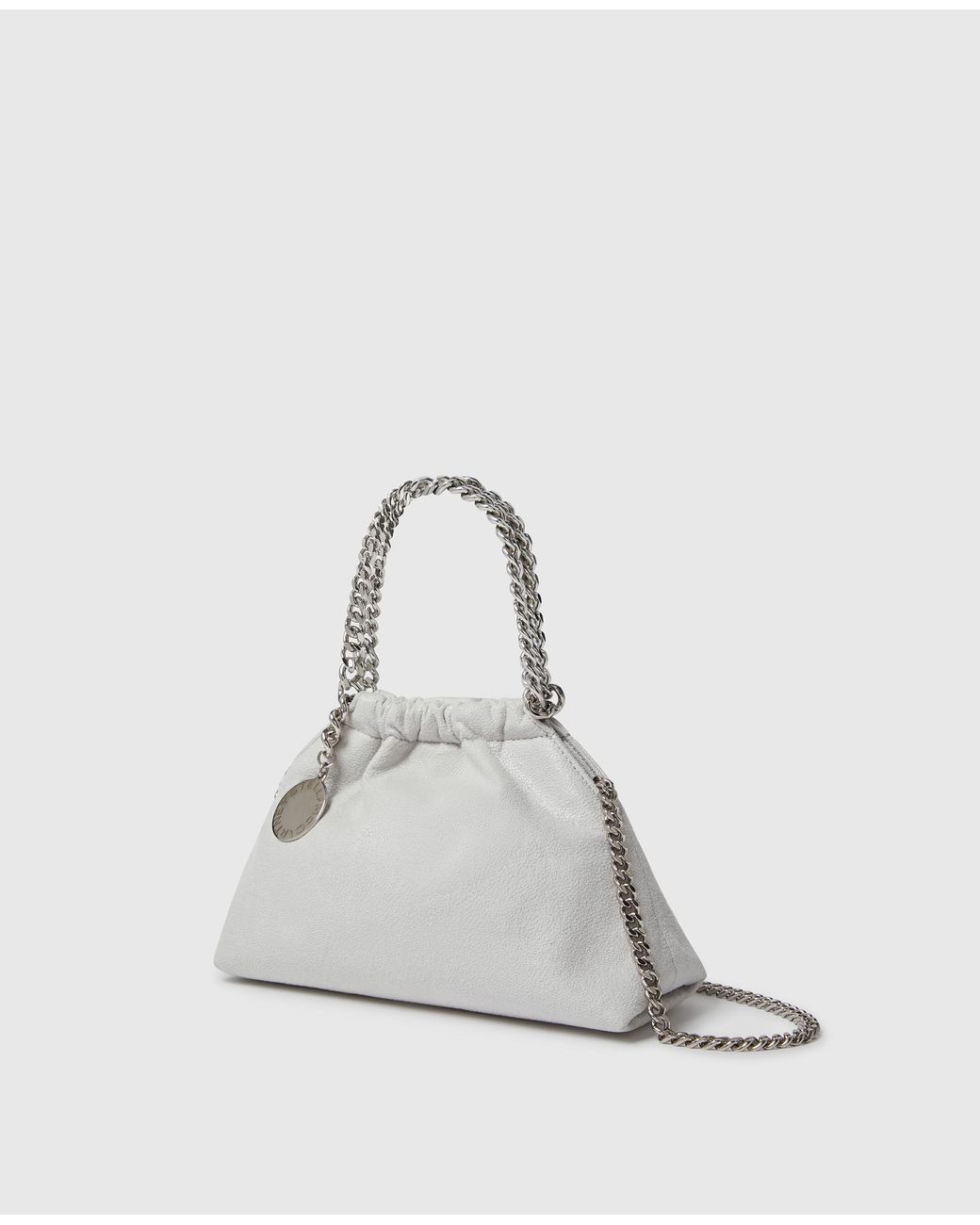 Stella McCartney White Falabella Mini Drawstring Bag With Airlite Chain