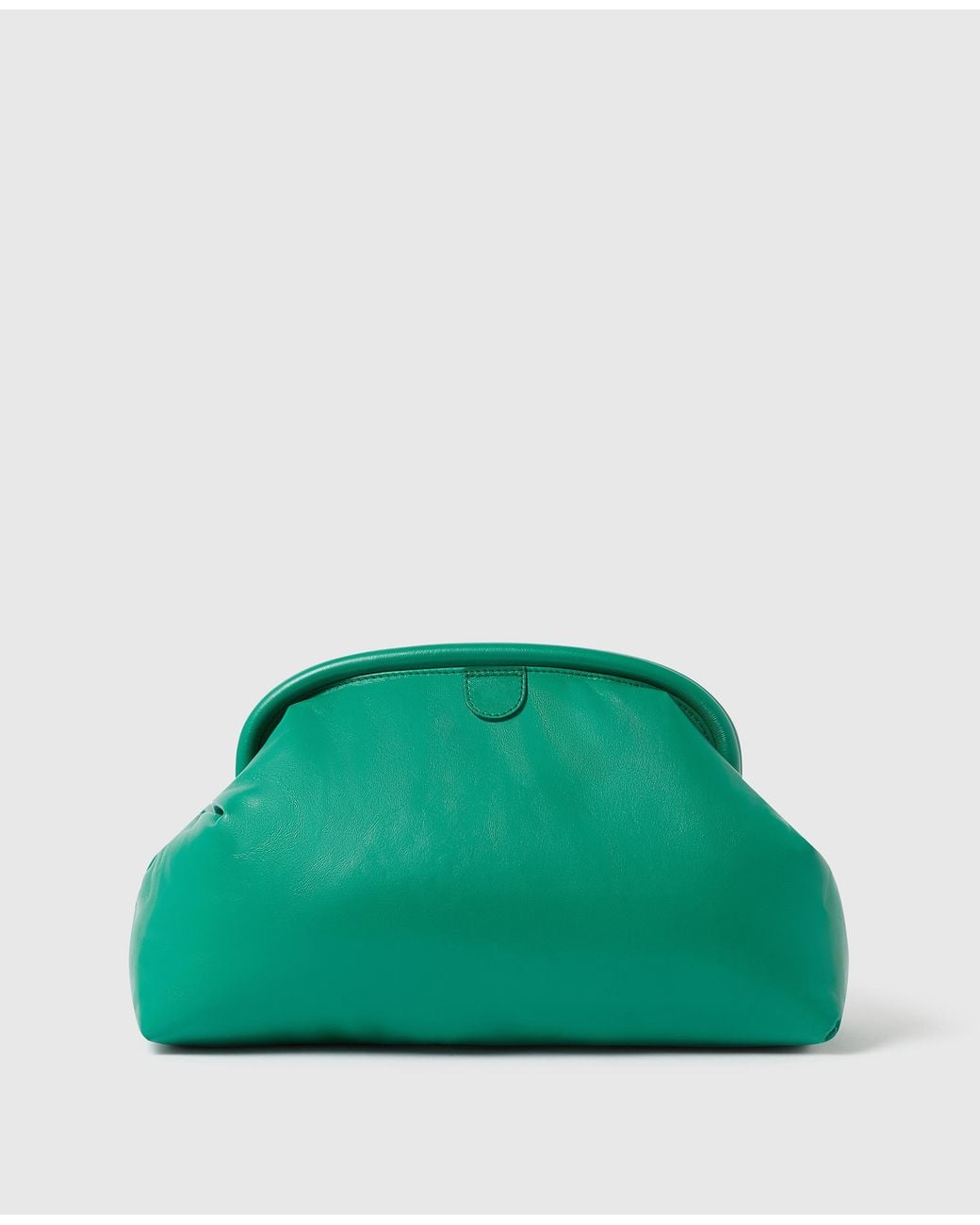 Stella McCartney Green Falabella Padded Soft Clutch