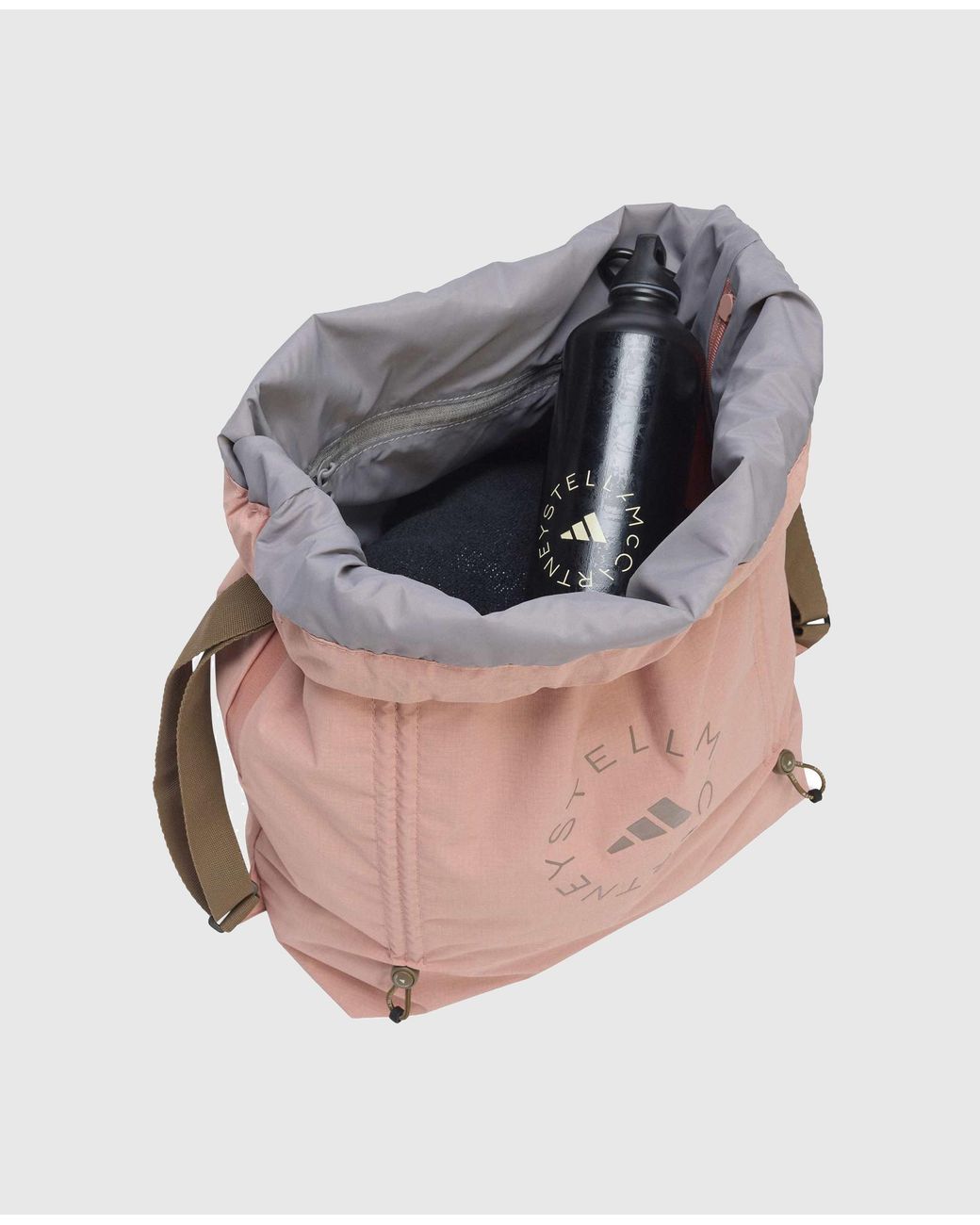 Stella McCartney Pink Logo Gym Sack