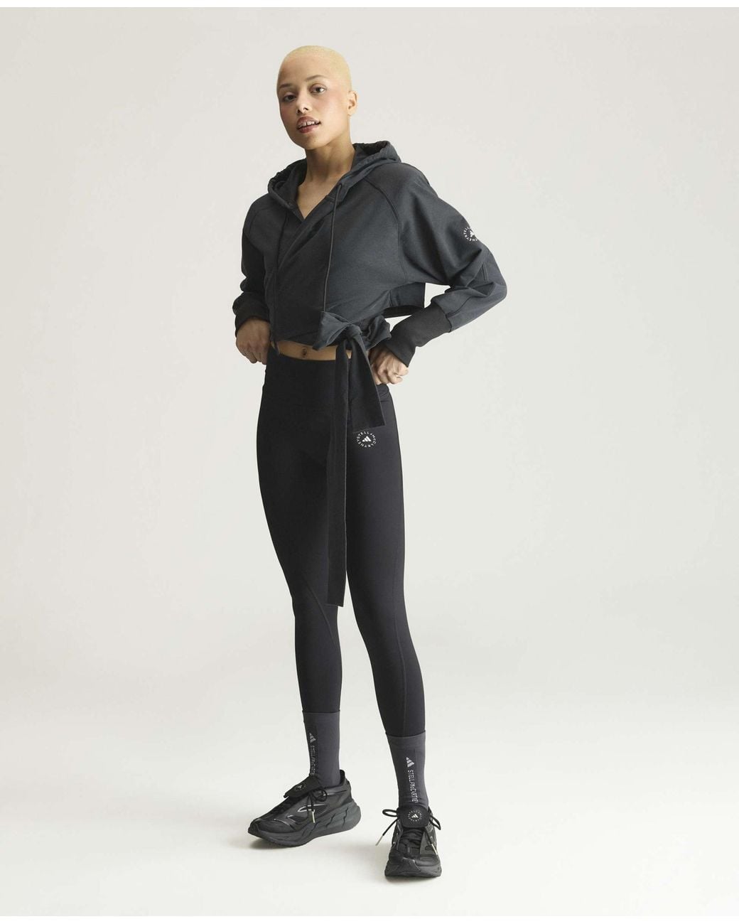 Stella McCartney Black Adidas By Sportswear Wrap Hoodie