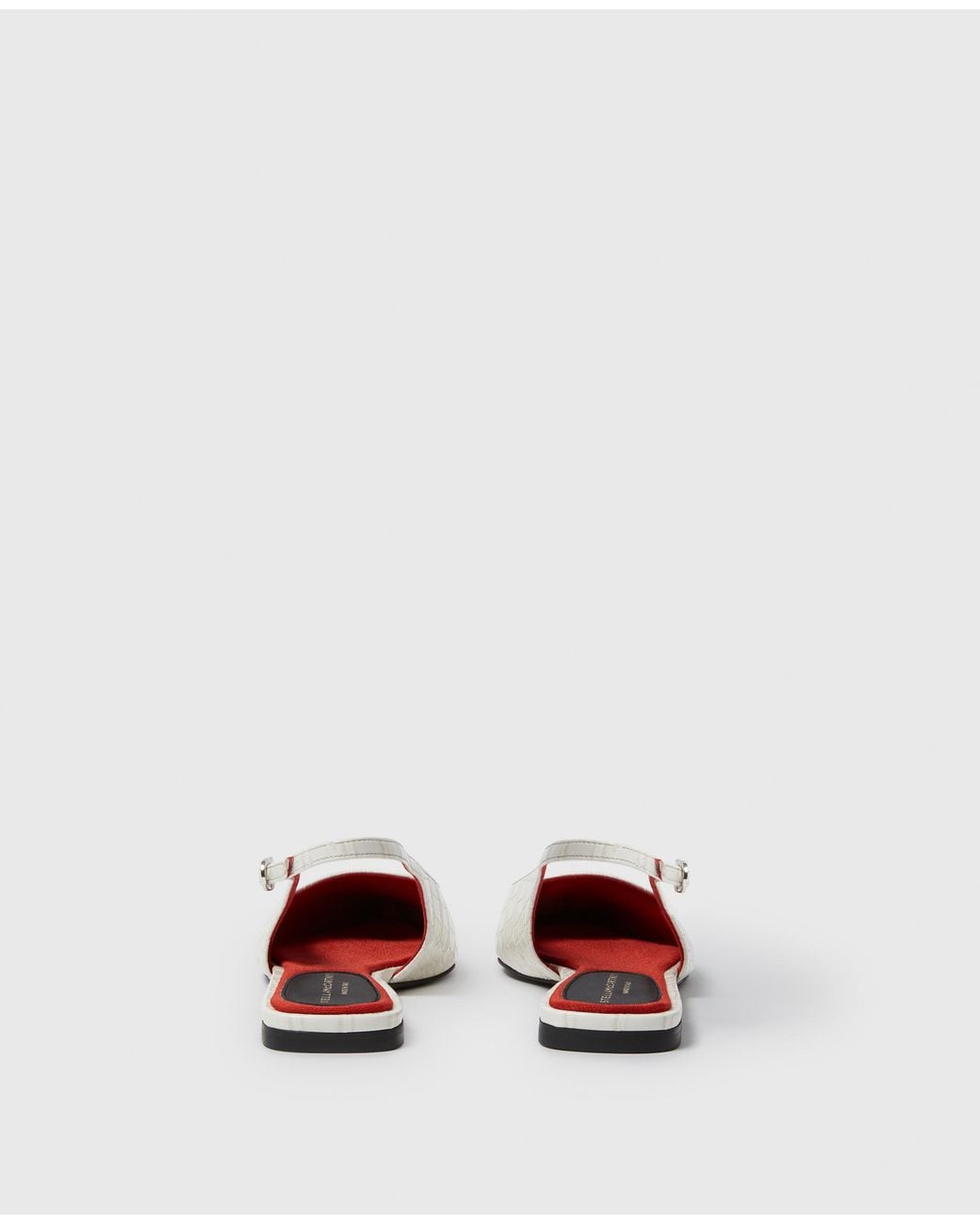 Stella McCartney White Elsa Slingback Flats