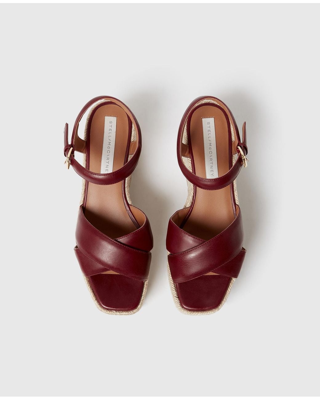 Stella McCartney Brown Elyse Criss-Cross Sandal