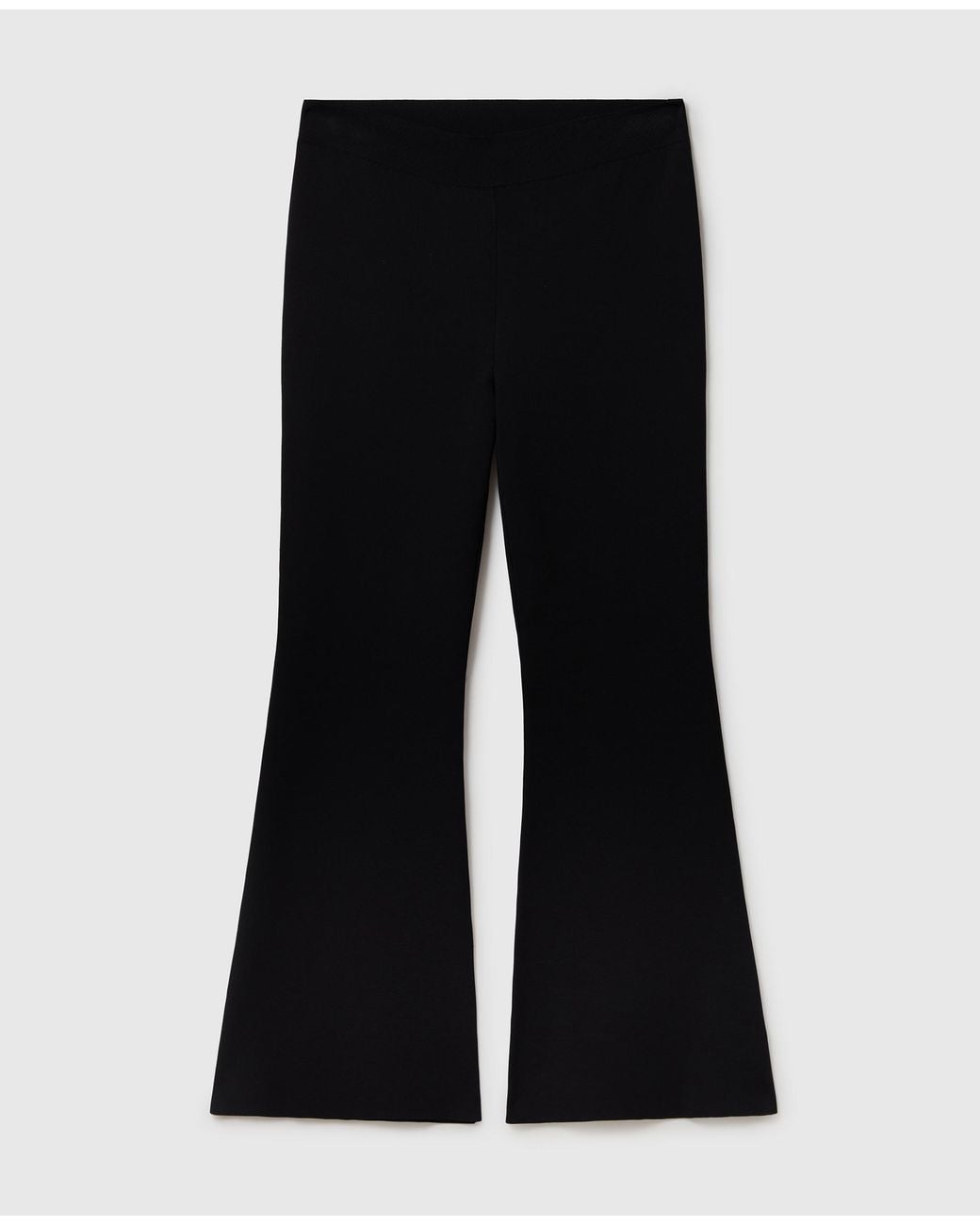 Stella McCartney Black Compact Knit Flared Pants