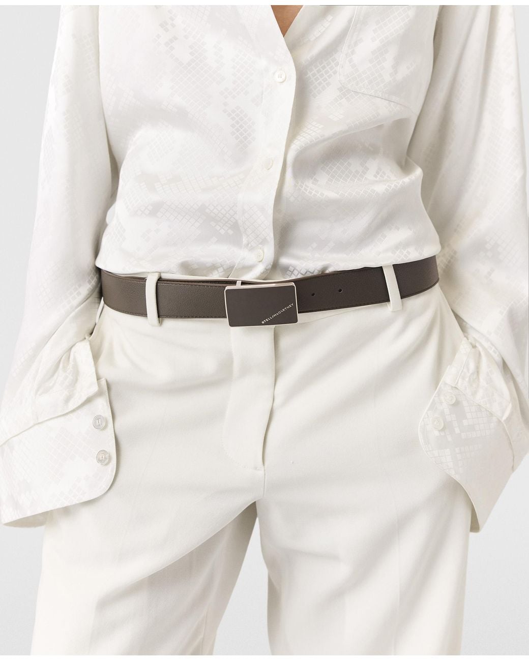 Stella McCartney Brown Reversible Double-Faced Belt