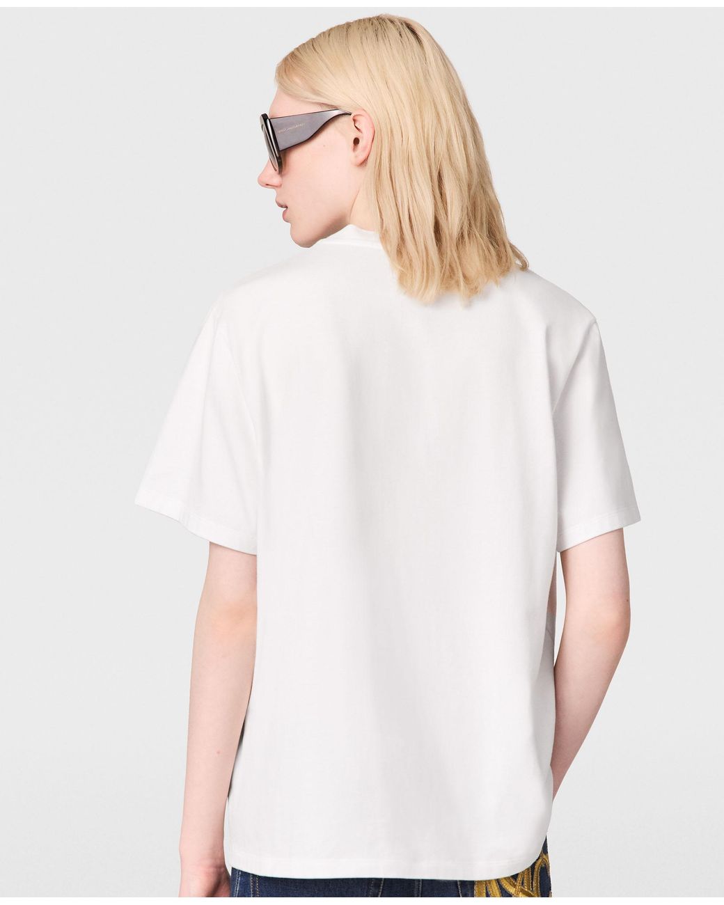 Stella McCartney White Crochet Heart T-shirt