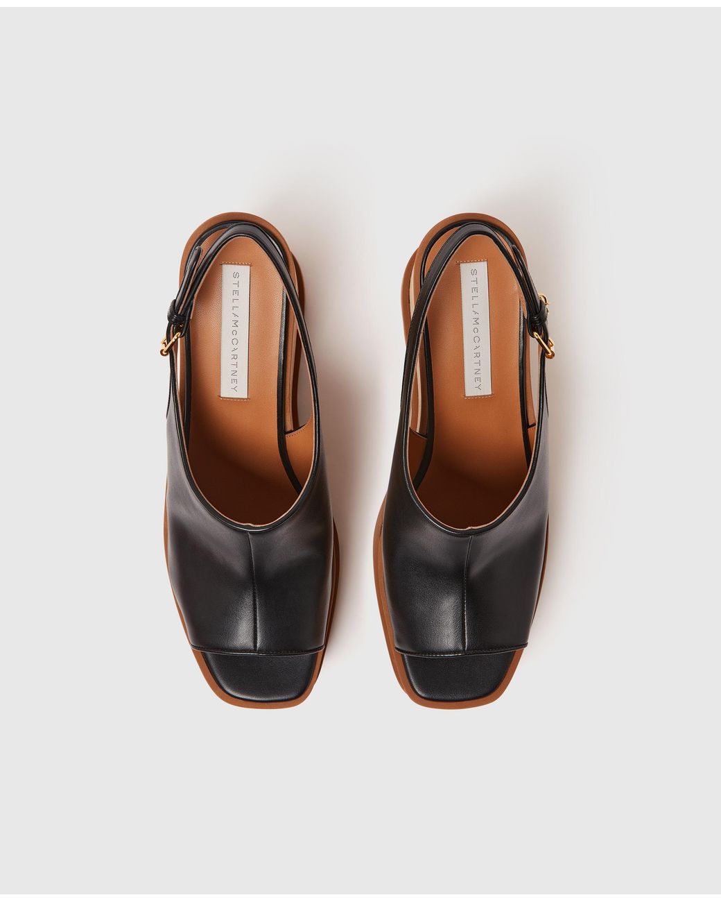 Stella McCartney Natural Sneak-Elyse Slingback Sandals