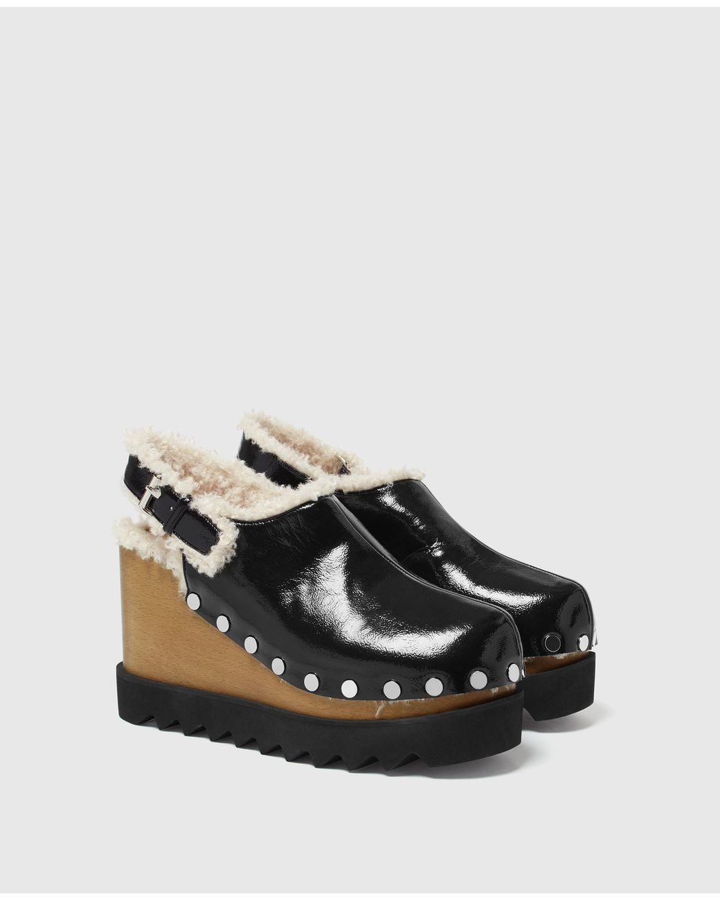 Stella McCartney Black Elyse Slingback Clog