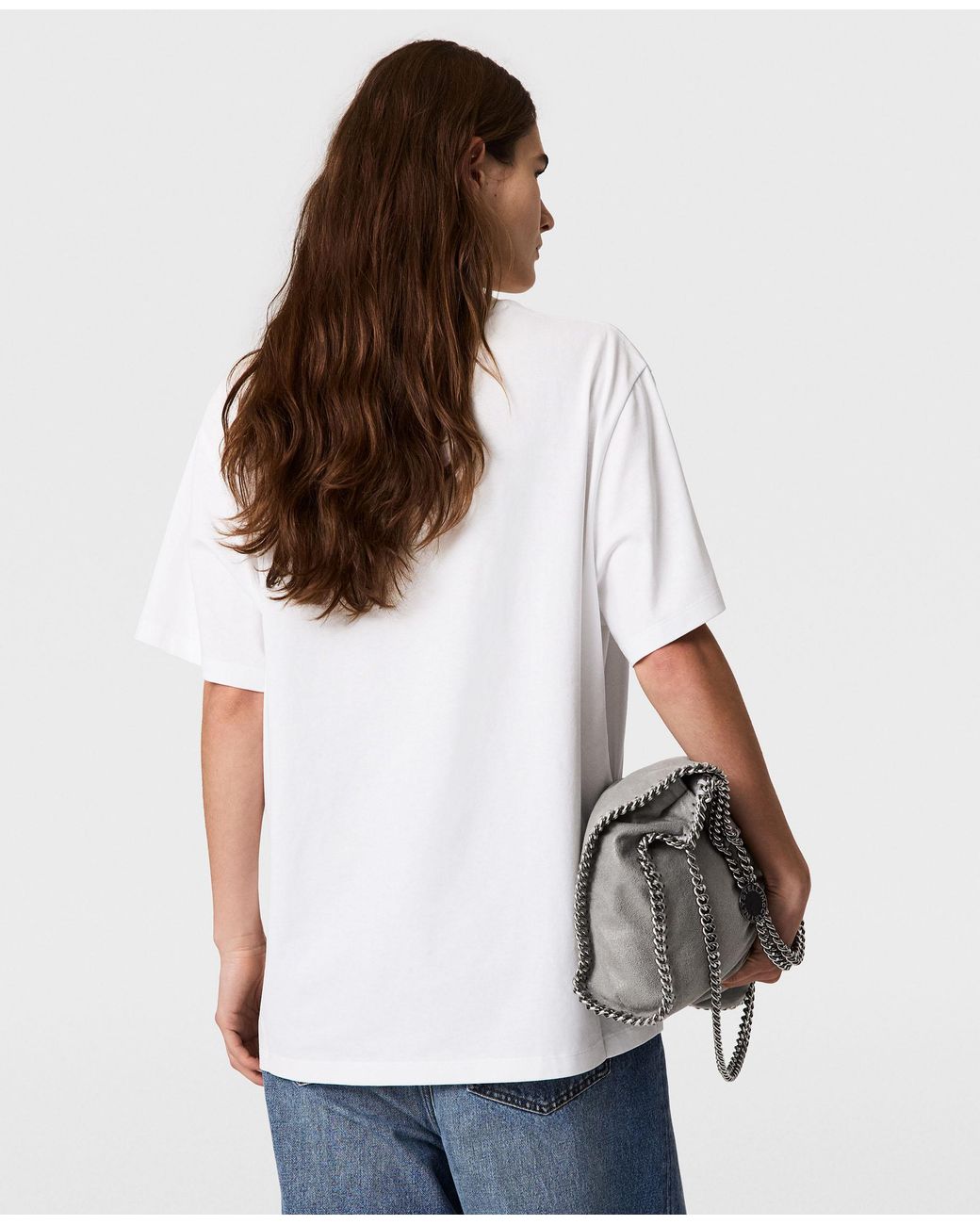 Stella McCartney White About Fucking Time! Boxy T-shirt