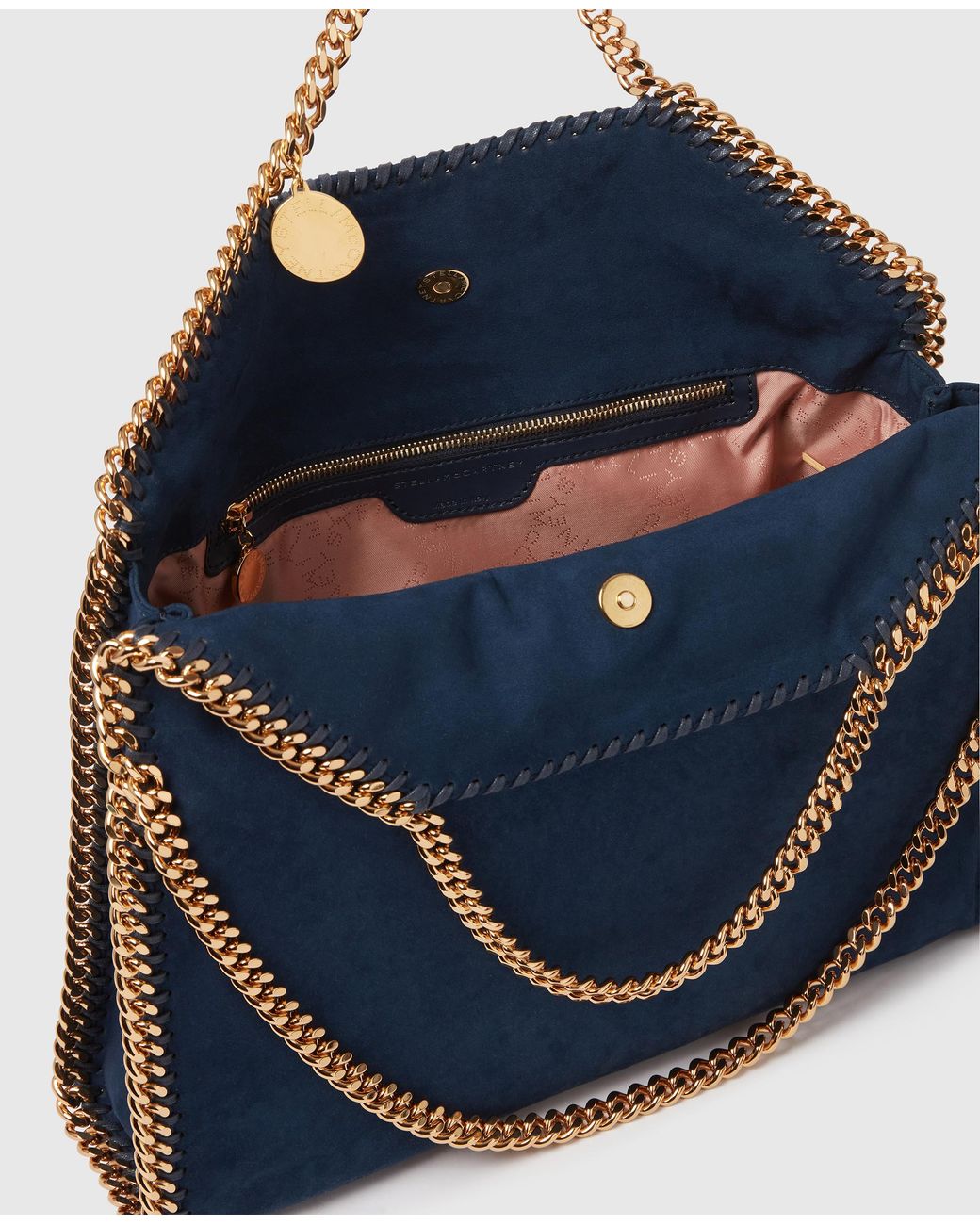 Stella McCartney Blue Falabella Fold-over Tote Bag
