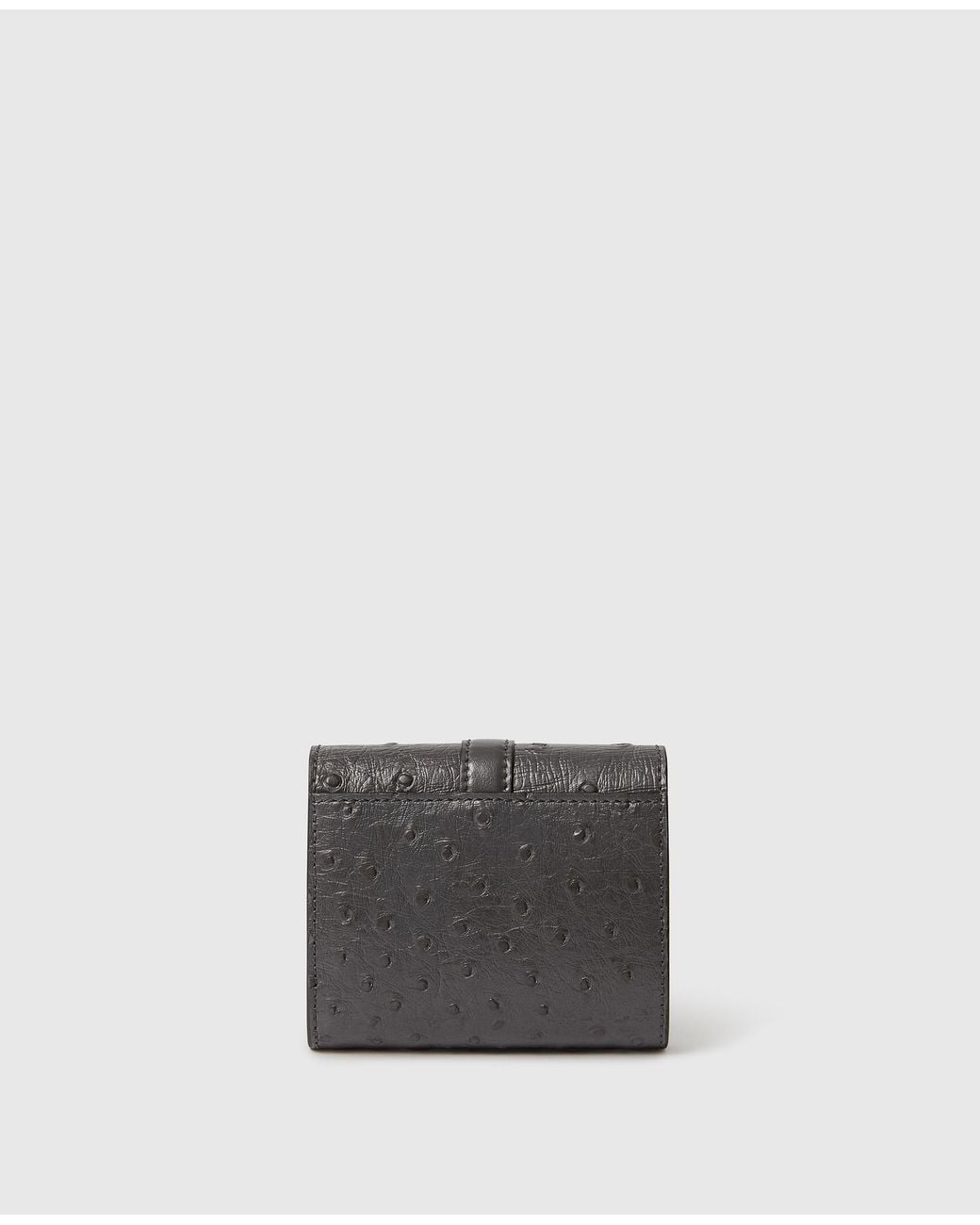 Stella McCartney White Ryder Ostrich Bi-Fold Wallet