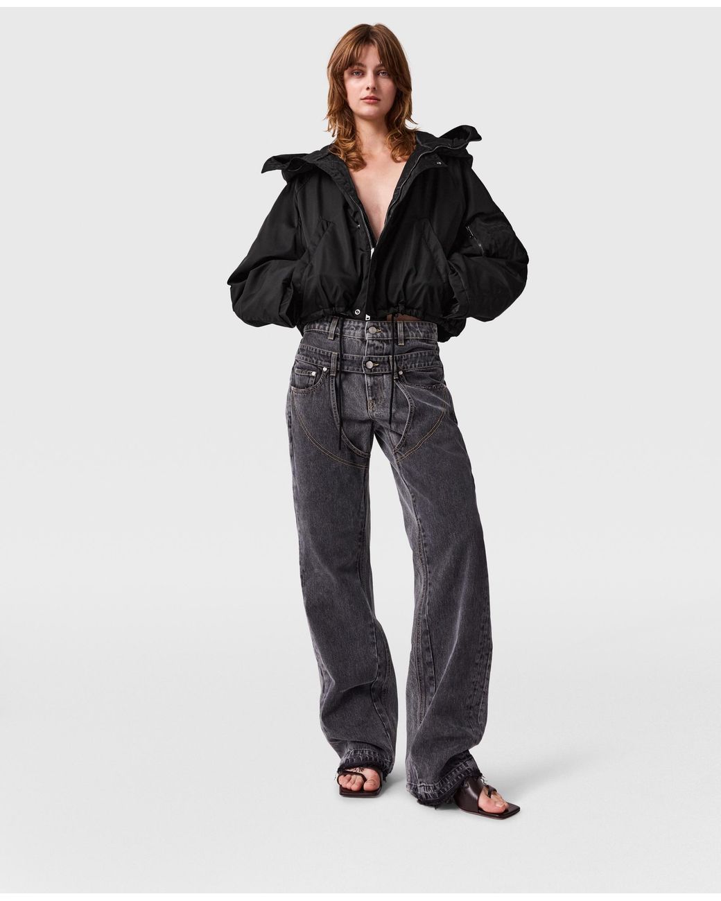 Stella McCartney Black High-Neck Long-Sleeve Jacket