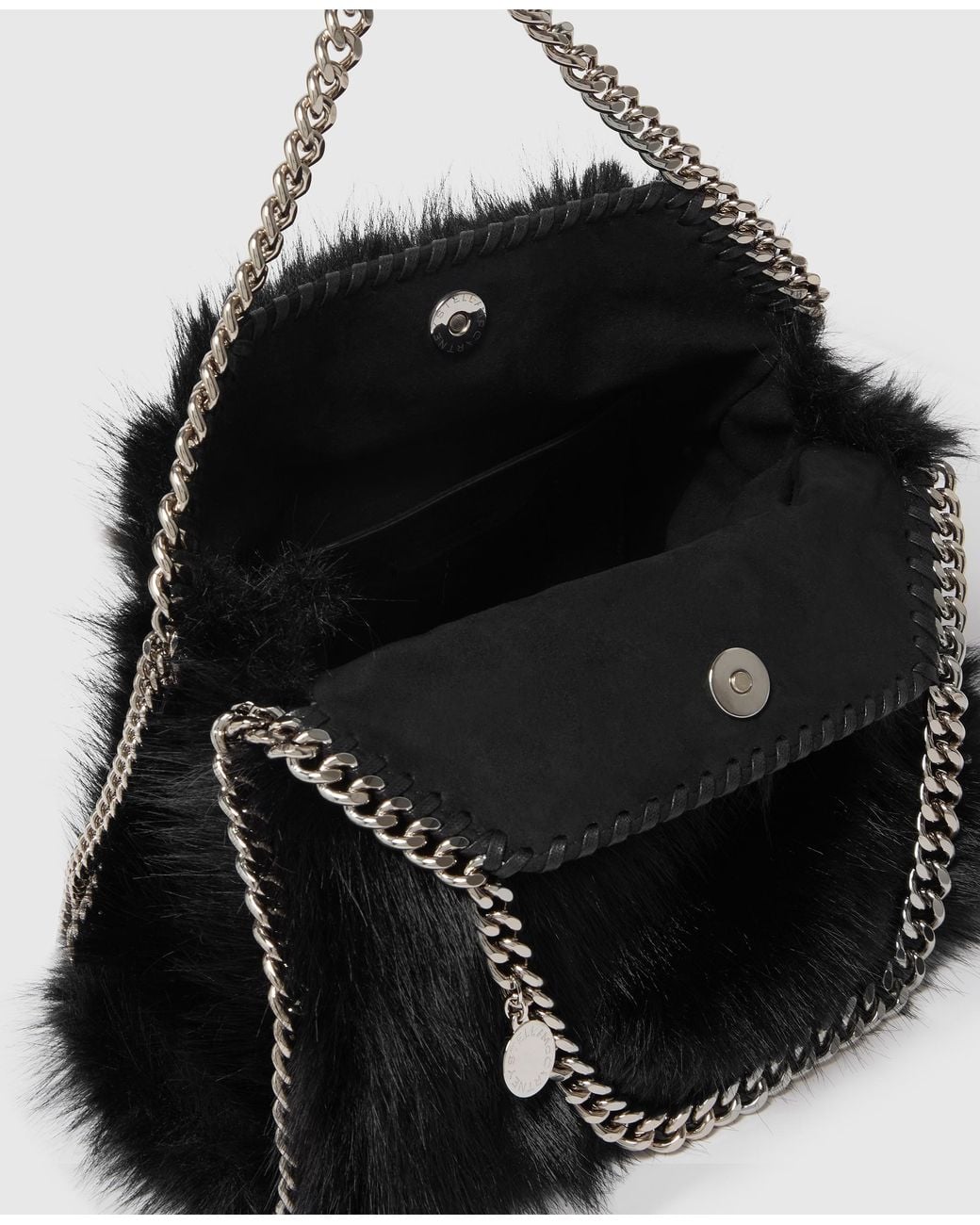 Stella McCartney Black Falabella Mini Tote Bag