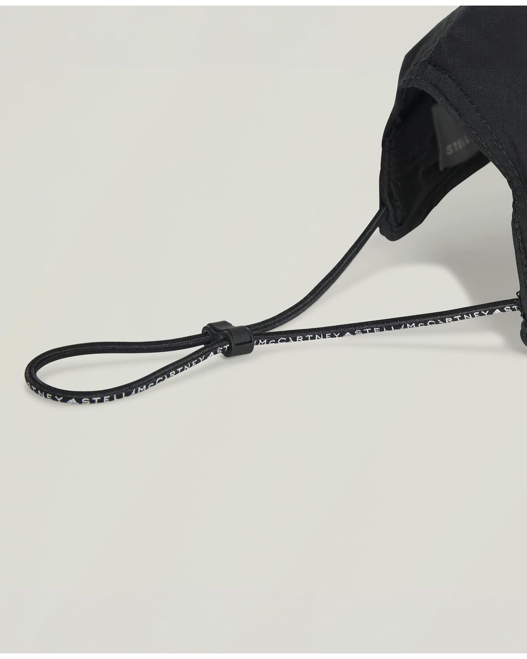 Stella McCartney Black Logo Baseball Cap