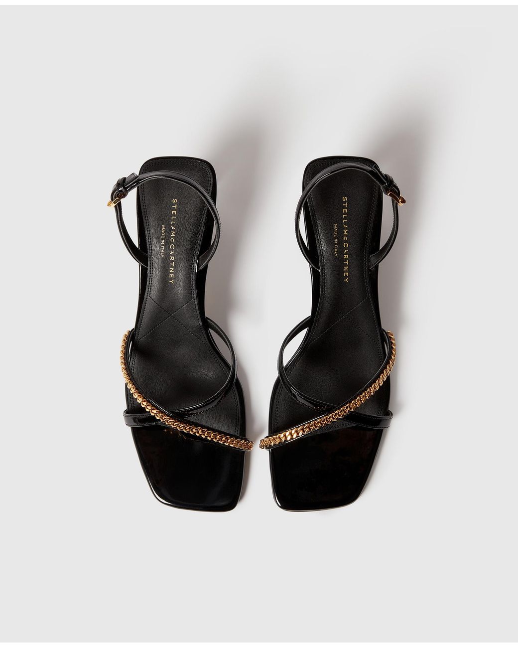 Stella McCartney White Elsa Patent Kitten Heels