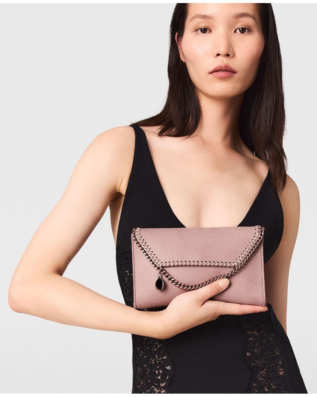 Stella McCartney Pink Falabella Wallet Crossbody Bag