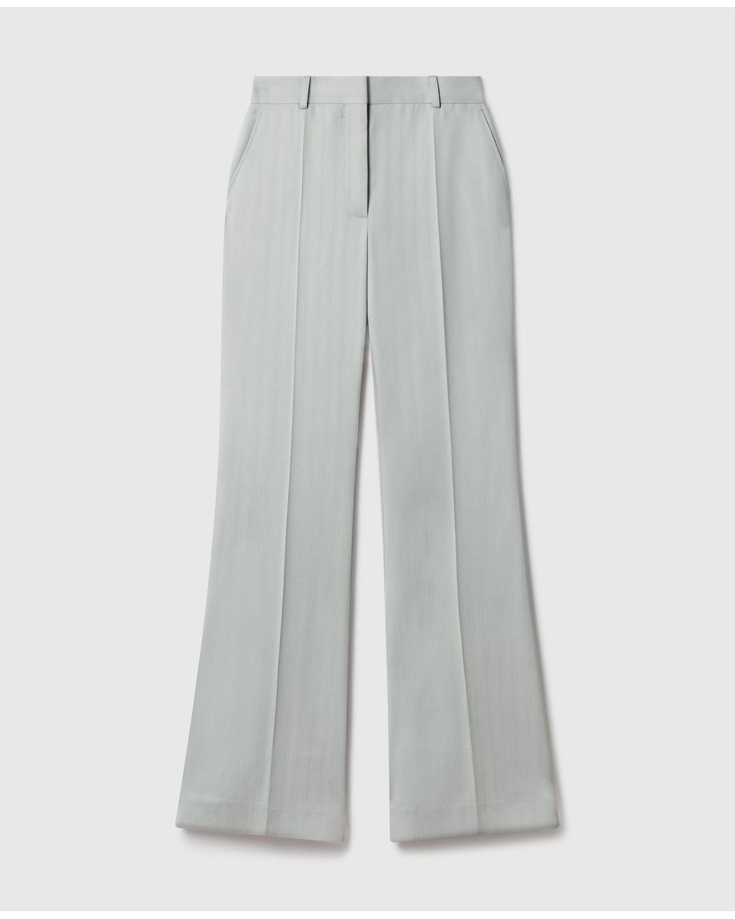 Stella McCartney White Mid-Rise Bootcut Trousers