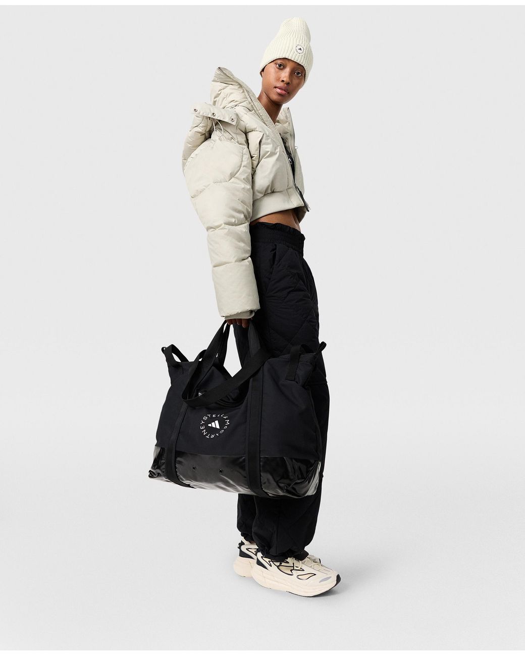 Stella McCartney Blue Logo Quilted Track Pant