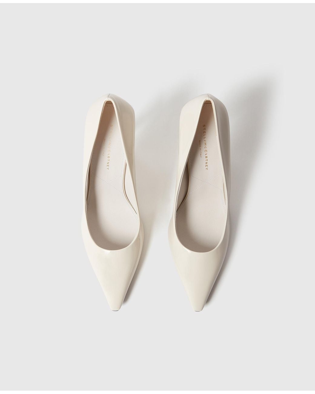 Stella McCartney White Elsa Patent Pumps