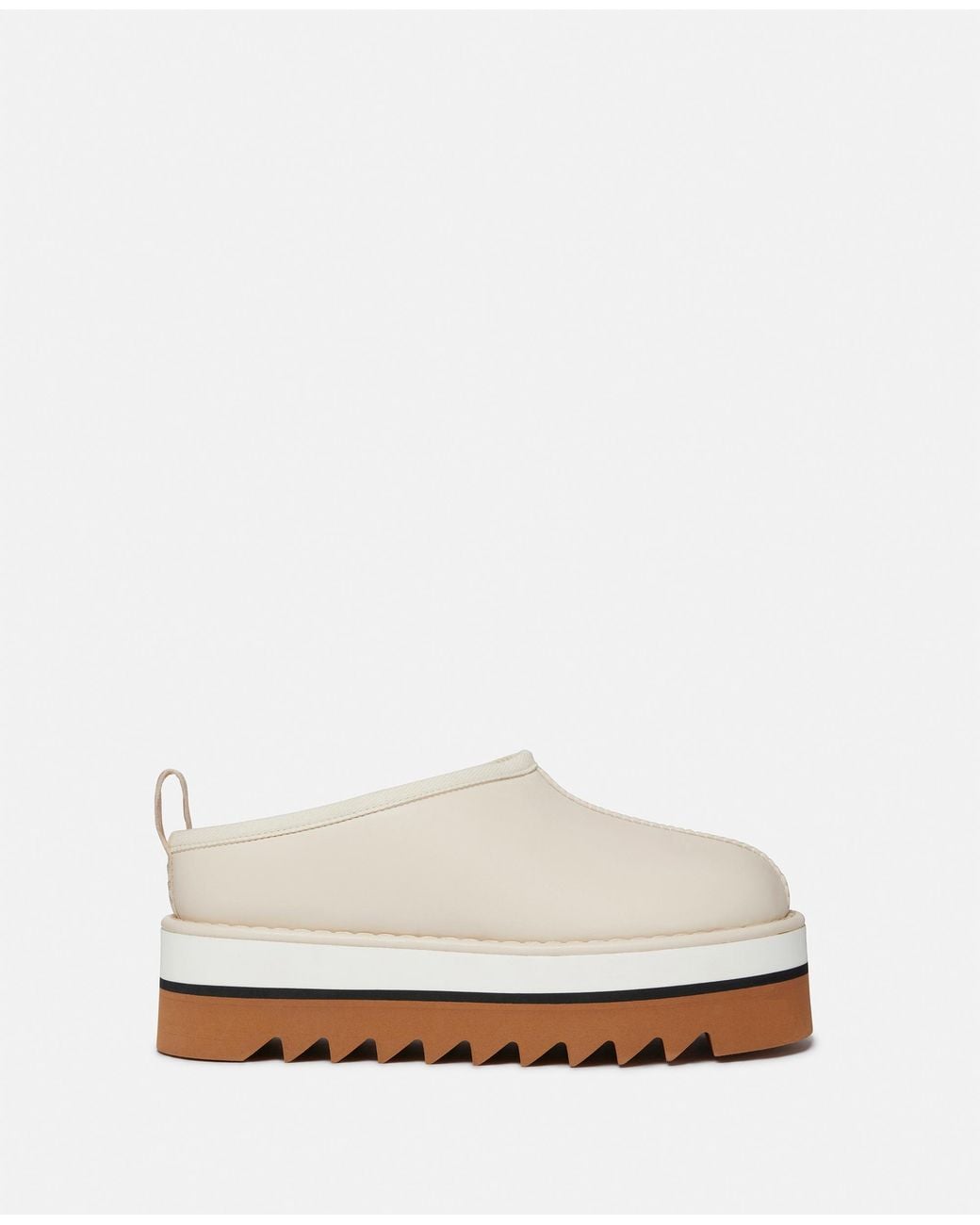 Stella McCartney White Sneak-elyse Platform Slippers