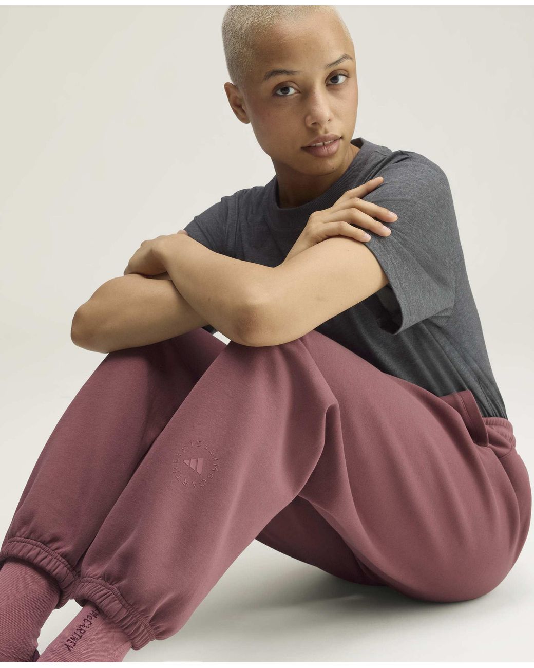 Stella McCartney Purple Adidas By Sportswear Loose Sweat Pants